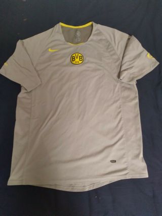 Vintag Nike Borussia Dortmund Training Football Shirt Size M Total 90 2000s
