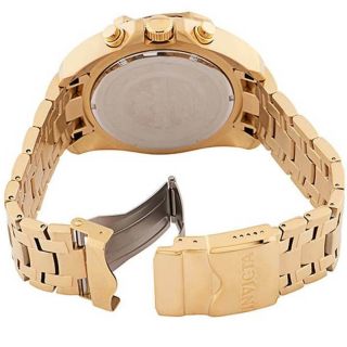 Invicta Men ' s Watch Bolt Quartz Chronograph Black and Gold Dial Bracelet 34122 2