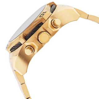 Invicta Men ' s Watch Bolt Quartz Chronograph Black and Gold Dial Bracelet 34122 3