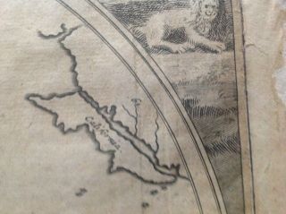 Circa 1690 A Map of All the Earth J Moxon,  King CharlesII & California as Island 3