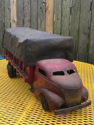 Antique Wyandotte Toy Truck With Wood Bed 1930 Hand Made