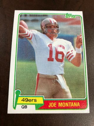 Joe Montana Rp Rc Topps Football Rookie Card San Francisco 49ers 16 Nfl Hofer
