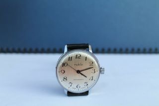 Vintage Old German Made Umf Ruhla Mens Wrist Watch