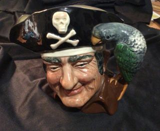 Vintage Royal Doulton Large “long John Silver” Pirate Toby Ceramic Mug