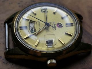 Vintage Rado Green Horse cal.  1849 Automatic Watch 25 Jewels gold plated 2