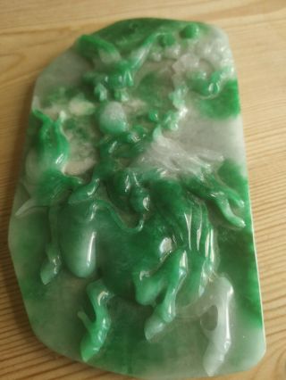 18th Century Chinese Jade Carving Of Monkey King Riding A Horse