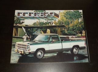 Vintage 1979 Dodge Pickup Trucks Dealers Brochure