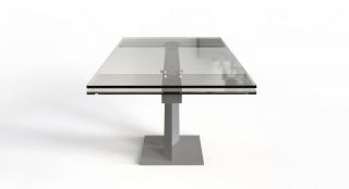 Roche Bobois Axel Dinner Table In Tempered Glass - Gently