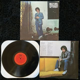 Vintage Billy Joel - 52nd Street Vinyl Record Lp W/ Insert - 1978 Columbia 35609