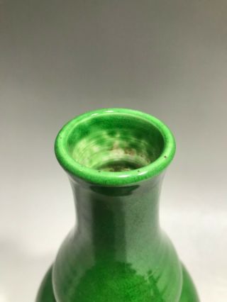 Chinese Porcelain Green Crackle Glazed Ceramic Vase 3