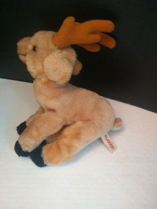 Vintage Russ Berrie Rudolph The Red Nosed Reindeer Plush 10 " Rare One Of A Kind