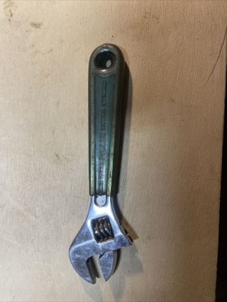 Vintage Fuller No.  6 Adjustable Wrench Japan Mechanics Tool 6 " Long Orig.  Grip