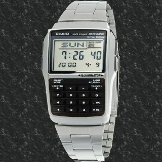 Casio Armbanduhr Digital Datenbank Uhr Taschenrechner Kalkulator Dbc - 32d - 1av