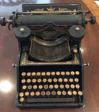 Vintage Antique Pittsburg Writing Machine No.  12 Visible Steel Typewriter