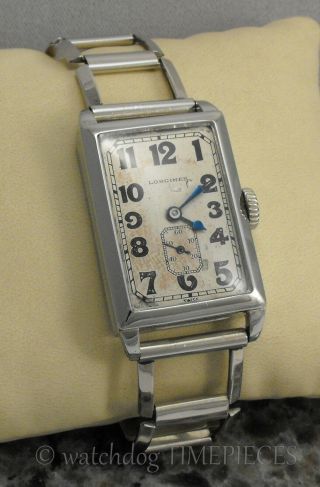 Longines Antique Wristwatch - Cal.  9.  47n 15j.  14k White Gold Filled C.  1926