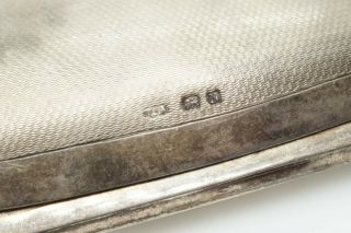 UNUSUAL VINTAGE ENGLISH SOLID STERLING SILVER GLASSES SPECTACLES CASE c1934 3