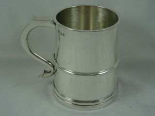 Stunning Sterling Silver `queen Anne` Style,  Tankard,  1942,  318gm