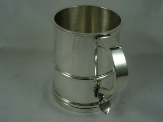 STUNNING sterling silver `QUEEN ANNE` style,  TANKARD,  1942,  318gm 4