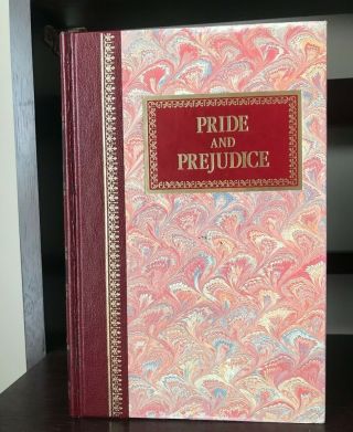 Pride & Prejudice RARE COLLECTOR ' S Vintage 1983 Chatham River Press Leather 3