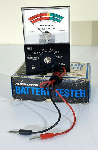 Vintage Micronta 22 - 030A Battery Tester Radio Shack Tandy Box 2