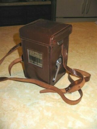 Antique Vintage Rolleiflex Camera Carl Zeiss Tessar 1:2.  8 w/case 4
