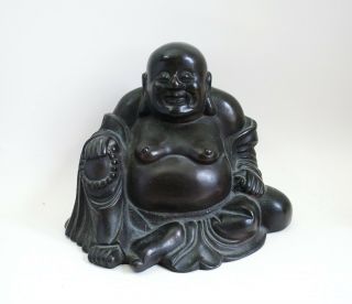 Fine large antique Chinese Ming Dynasty (1368 - 1644) bronze Budai 3