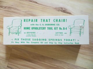C.  S.  Osborne Upholstery Vintage Tool Kit B - 4 Tack Hammer Remover Etc.