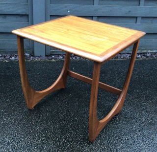 Vintage 60s G Plan Fresco Danish Teak Larger Table From Nest Of Tables
