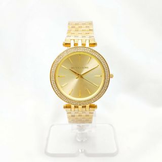 Old Stock Michael Kors Darci MK3191 Gold plated Slim Women ' s Watch 2