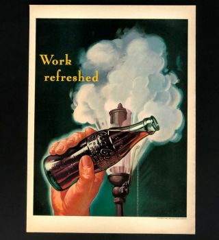 1941 Coca Cola Advertisement Coke Bottle Soda Pop Factory Whistle Vtg Print Ad