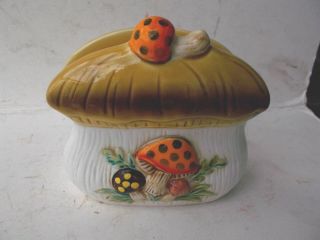 Vintage - Retro - Mushroom Ceramic Napkin Letter Holder