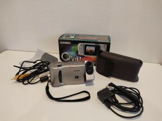 Casio Qv - 11 Vintage Digital Camera 1997 & Accessorie