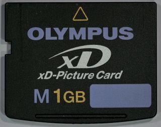 Olympus 1 Gb Vintage Xd Memory Card Formatted