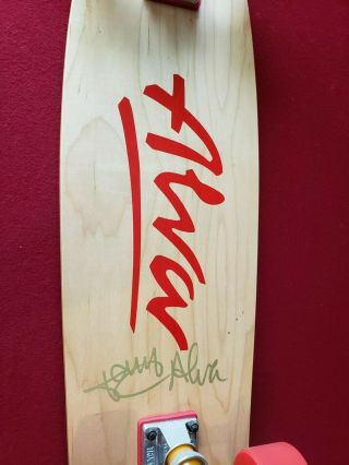 Alva Skateboard Autographed By Tony Alva,  Independent Trucks & Kryptonic Wheels