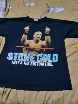 Vintage 1998 Wwf Wwe Stone Cold Steve Austin T Shirt Xl