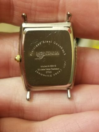 Montana Silversmiths Watch Cowgirl Silver Gold Plate Flex White Face Battery 2