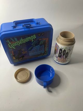Vintage 1995 Goosebumps Rl Stein Aladdin Lunch Box With Thermos Orginal