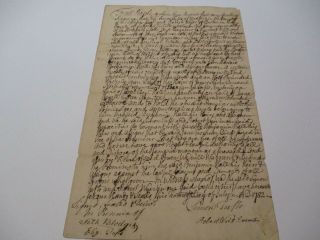 Antique American Document 18th Century Colonial Early Massachusetts Autographs