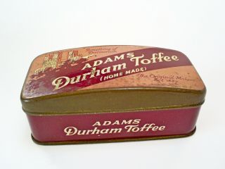 Scarce Vintage S.  Adams & Co Durham Home Made Toffee/candy Tin