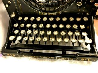 Vintage Underwood Number No.  5 Antique Typewriter, 6