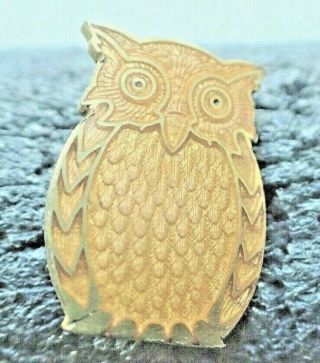 Vintage Girl Guides Tawny Owl Appointment Pin