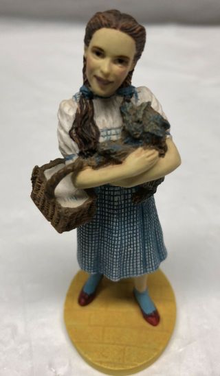 Vintage 1988 Franklin Wizard Of Oz Dorothy & Toto Figurine W/