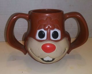 Vintage Nesquik " Quik " Plastic Bunny Mug/cup The Nestle Co.  Made In U.  S.  A