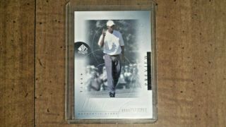 2001 Sp Authentic Preview 21 Tiger Woods Rookie Rc Ready To Grade