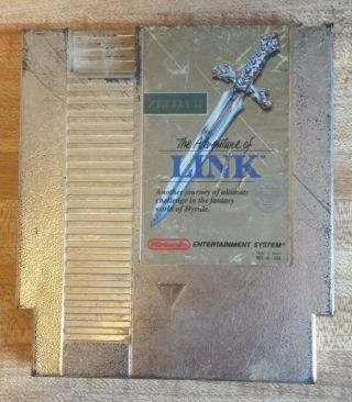 Vintage Nintendo Nes Video Game Cartridge Zelda Ii 2 The Adventure Of Link