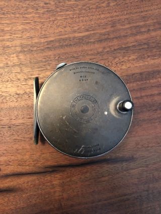 Vintage 1920s Hardy Perfect 3 5/8” Fly Reel,  Dupl.  Mark II Check - EX,  Cond 3