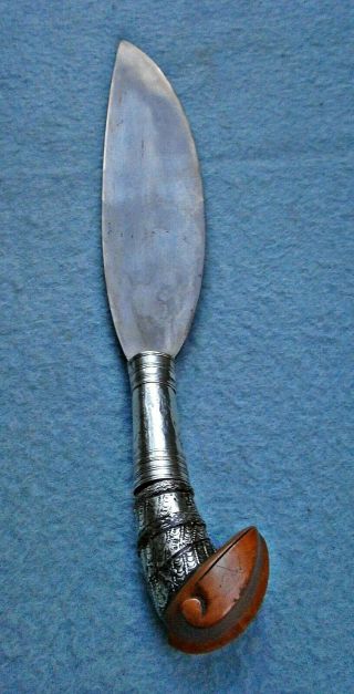 antique 19thc Moro datu Barong sword Philippines tribal knife dagger krisAsian 4