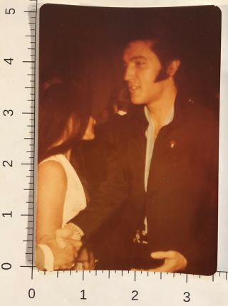 Vintage Elvis Presley Candid Still Photo Picture Elvis Shaking Hands
