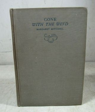 Vintage/antique 1st Edition November Printing 1936 Gone With The Wind Book Hc