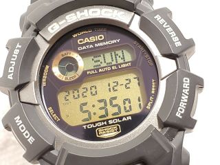 Vintage Casio G - Shock Tough Solar Digital Watch Data Memory Day Date Month Year 3
